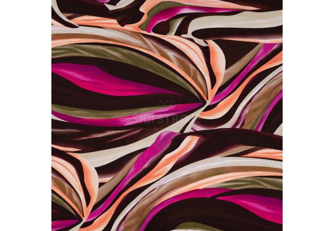 Viscose/EA Heavy Digi Print - Turquoise