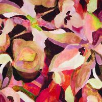 Viscose/EA Heavy Digi Print - Coral