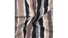Viscose Nylon Air Flow Print - Brushed Stripes, Sand