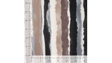 Viscose Nylon Air Flow Print - Brushed Stripes, Sand