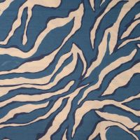 Viscose Nylon Air Flow Print - Denim