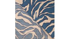 Viscose Nylon Air Flow Print - Denim