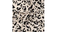 Viscose Nylon Air Flow Print - Brush, Ecru
