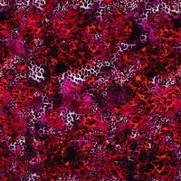 French Terry Digi Print - Red