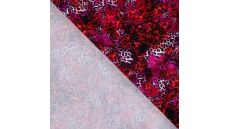 French Terry Digi Print - Red