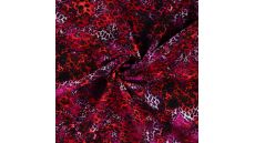French Terry Digi Print - Red