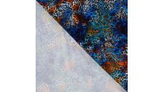 French Terry Digi Print - Royal