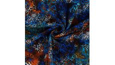 French Terry Digi Print - Royal