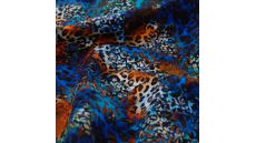 French Terry Digi Print - Royal