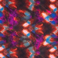 French Terry Digi Print - Coral