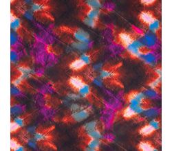 French Terry Digi Print - Coral