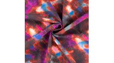 French Terry Digi Print - Coral