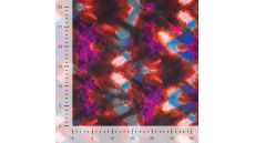 French Terry Digi Print - Coral