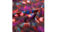 French Terry Digi Print - Coral