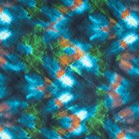 French Terry Digi Print - Turquoise