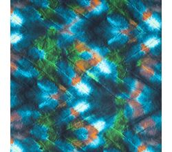 French Terry Digi Print - Turquoise