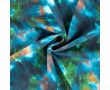 French Terry Digi Print - Turquoise