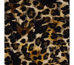 French Terry Digi Print - Khaki
