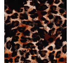 French Terry Digi Print - Caramel