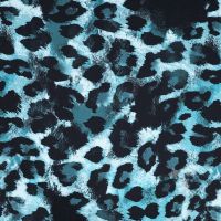 French Terry Digi Print - Dusty Blue