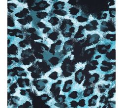 French Terry Digi Print - Dusty Blue