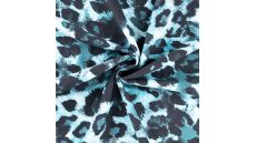 French Terry Digi Print - Dusty Blue