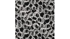Viscose Chally - Circles, Off White