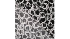 Viscose Chally - Circles, Off White