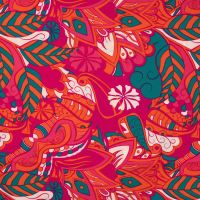 Viscose Chally - Fuchsia