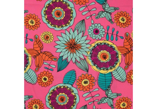 Viscose Chally - Fuchsia