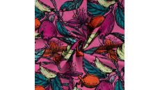 Cotton Rayon Voile - Fruit, Fuchsia