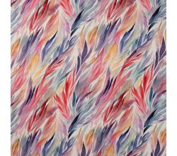 Elegance Linen Rayon Print - Flames Nature
