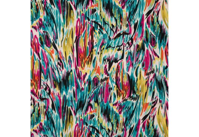 Viscose Crincle - Wild Brush, Fuchsia