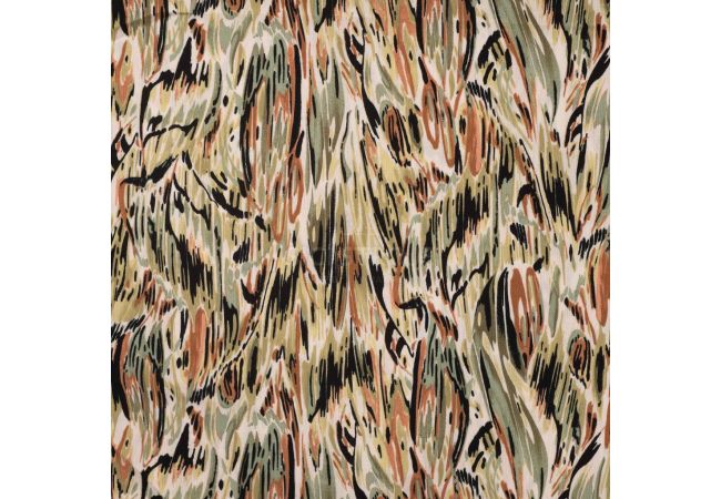 Viscose Crincle - Wild Brush, Khaki