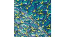 Viscose Crincle - Graphic, Royal