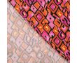 Satin Viscose - Retro Checks, Fuchsia