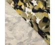 Satin Viscose - Flowers, Khaki