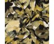 Satin Viscose - Flowers, Khaki