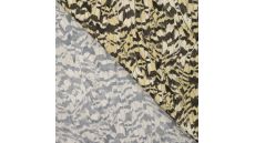 Satin Viscose - Feathers, Khaki
