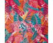 Poly Bubble Satin - Leaves, Fuchsia