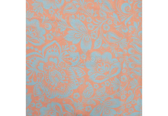 Ibiza Viscose Voile - Flowers, Cognac