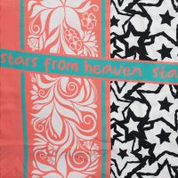 Ibiza Viscose Voile - Stars Border Stripe, Ecru