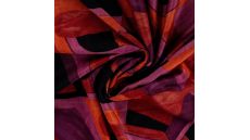 Punta Soft Print - Graphic Blocks, Dark Red