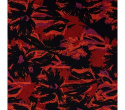 Punta Soft Print - Flowers, Dark Red
