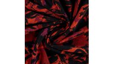 Punta Soft Print - Flowers, Dark Red