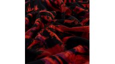 Punta Soft Print - Flowers, Dark Red