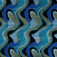 Punta Soft Print - Waves, Petrol