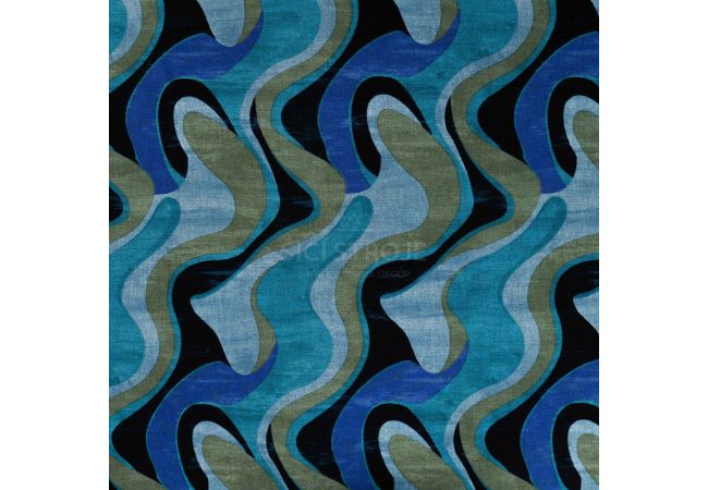 Punta Soft Print - Waves, Petrol