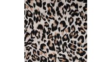 Viscose Stretch Print - Leopard, Sand