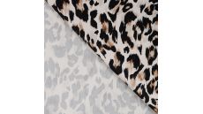 Viscose Stretch Print - Leopard, Sand